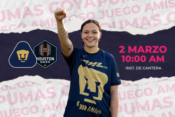 Pumas Femenil y Houston Dash se enfrentarán en partido amistoso